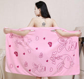 Bath towel ladies suspenders