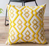 Cotton canvas embroidered car pillowcase