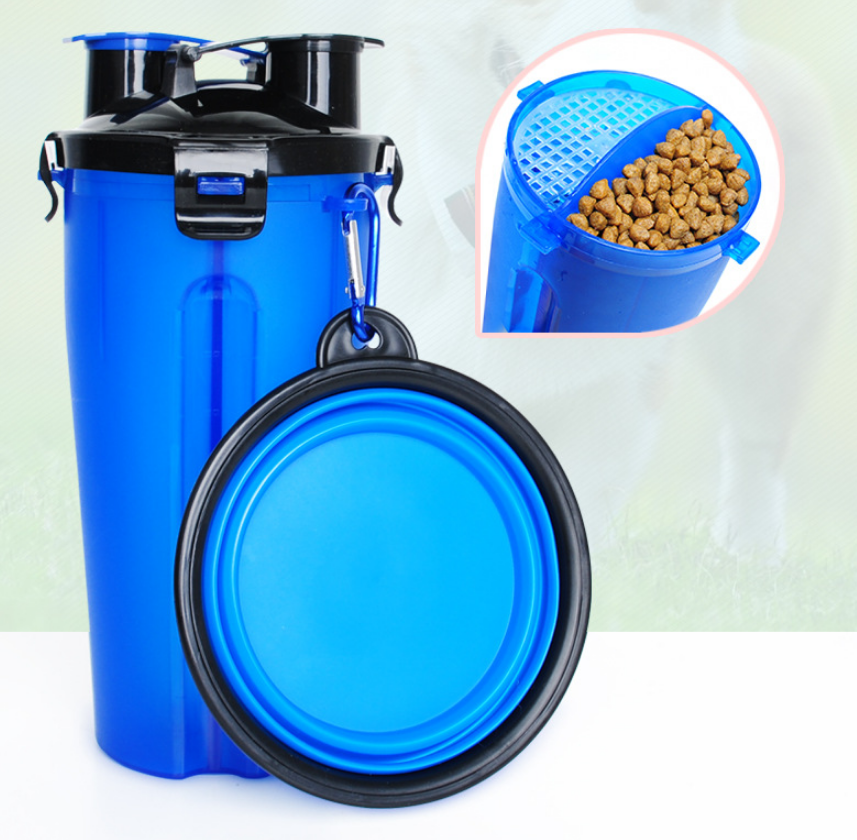 Agua Y Croquetas Portátil Para Pasear Perro
