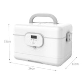 Smart Medicine Cabinet Storage Box  with Alarm Clock