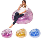 Transparent sequin inflatable home lazy sofa