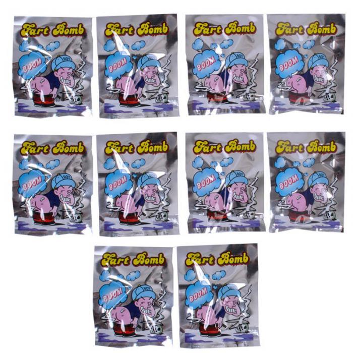 10pcs/Set Funny Fart Bomb Bags