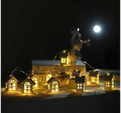 2M 10pcs LED Christmas Tree House Style Fairy Light Led String wedding natal Garland New Year christmas decorations for home