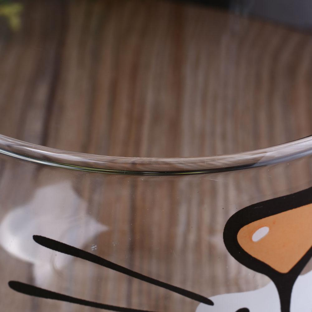Funny cat beard gift big glass