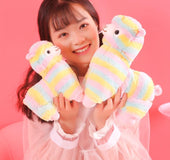 Colorful Alpaca Doll Plush Toy Cute God Beast Grass Mud Little Sheep Pillow Doll Birthday Gift Girl