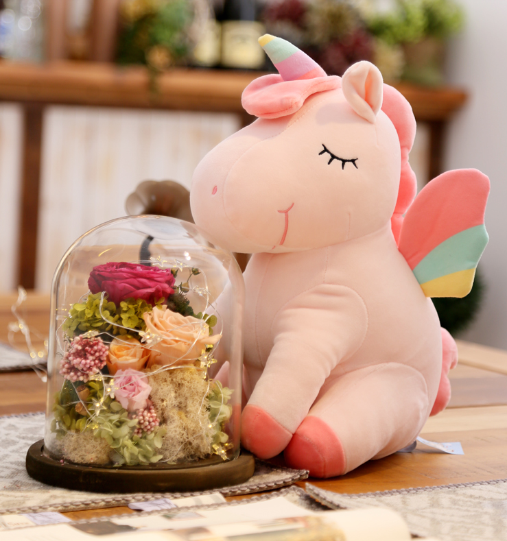 Unicorn doll Korea ins net red girl heart plush toy doll large doll send girl pillow