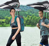 Backpack umbrella
