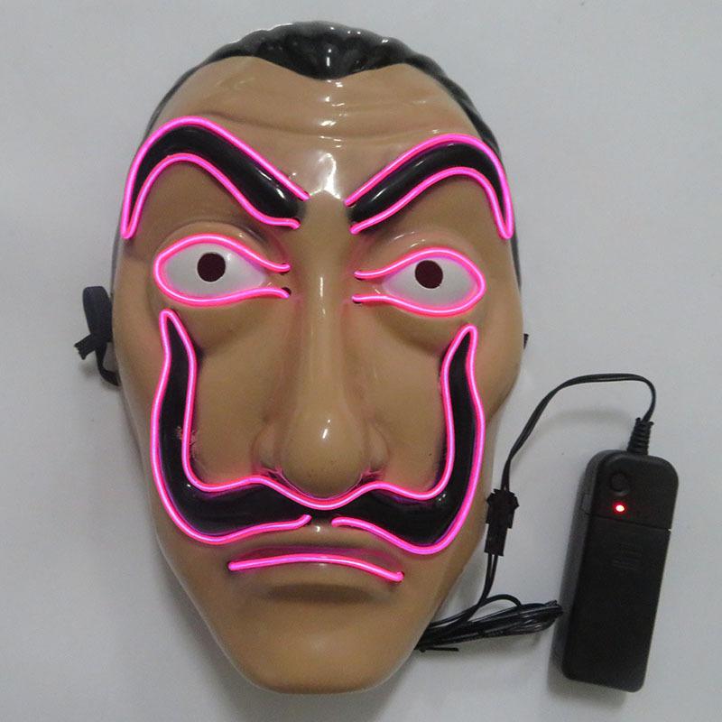 Scary glowing mask halloween
