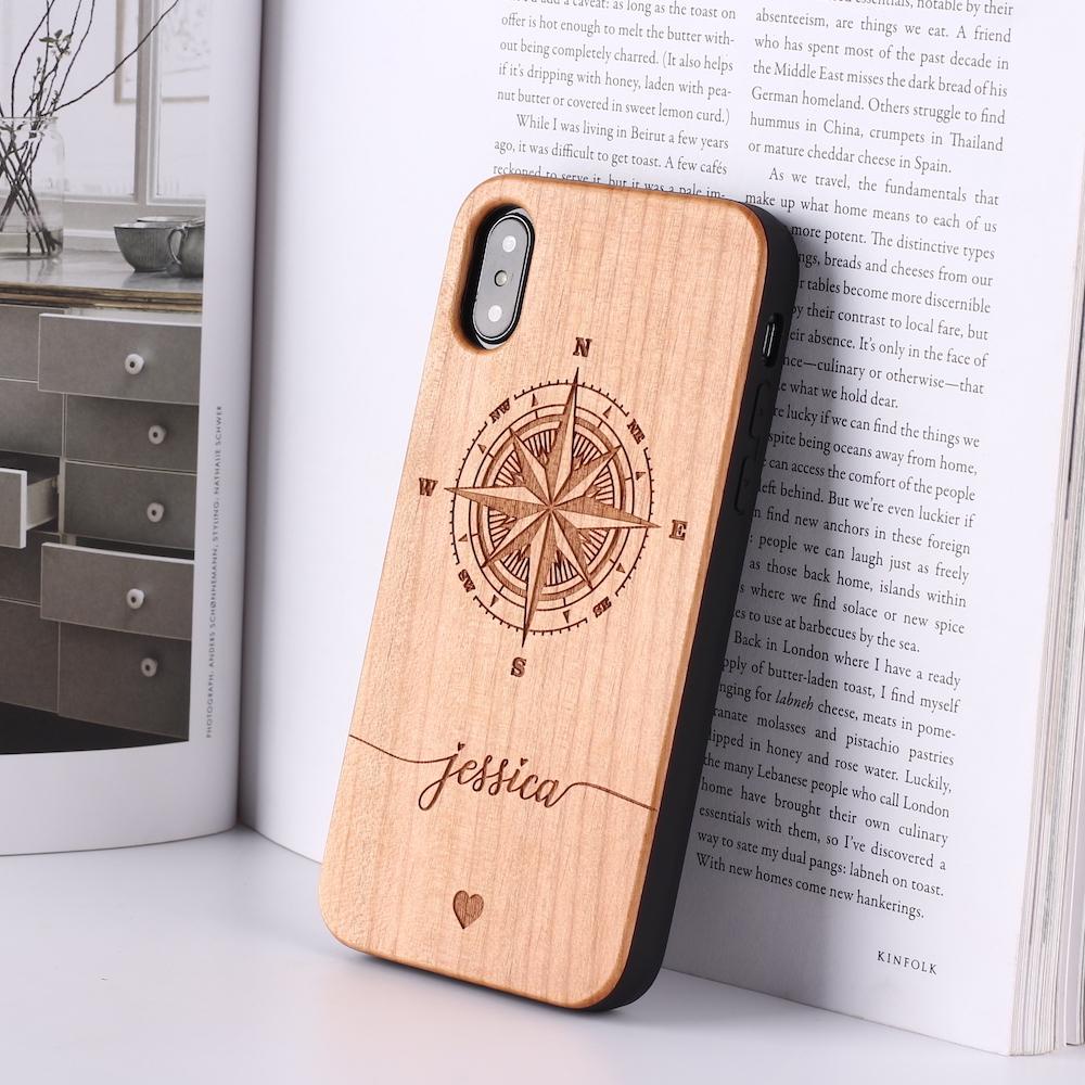 Wooden mobile phone case