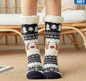Christmas socks female autumn and winter tube floor socks