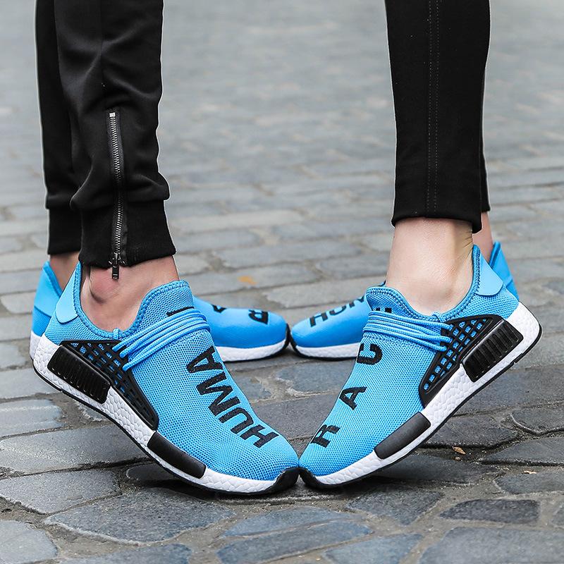 Breathable casual sports big net running shoes couple shoes flying woven shoes