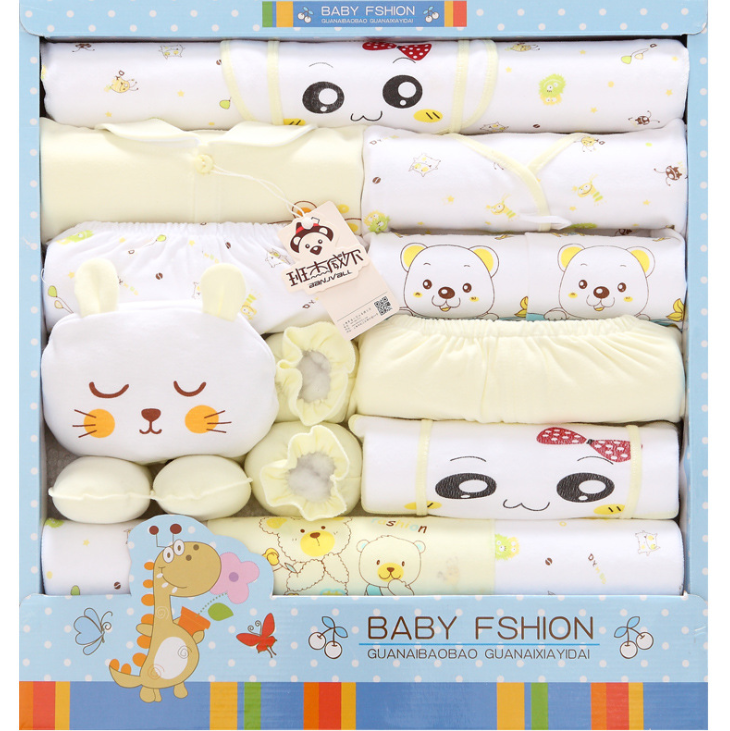 18 sets of baby clothes cotton  gift box
