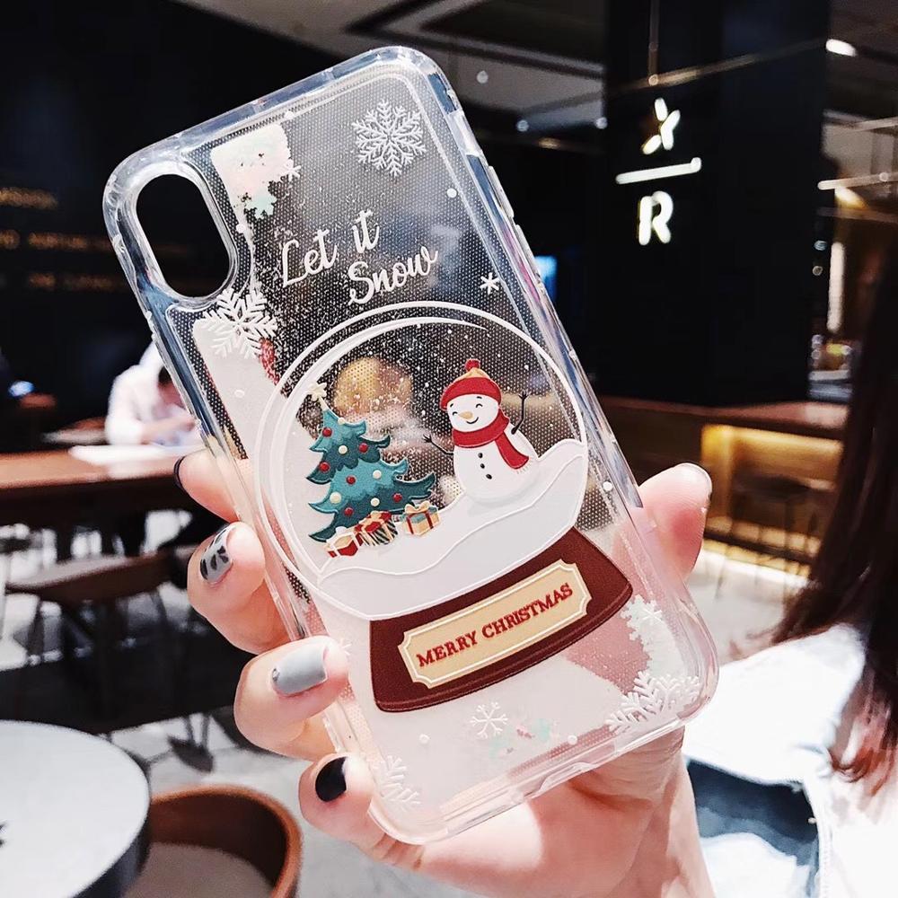Snowflakes Sands Mobile Shell Christmas