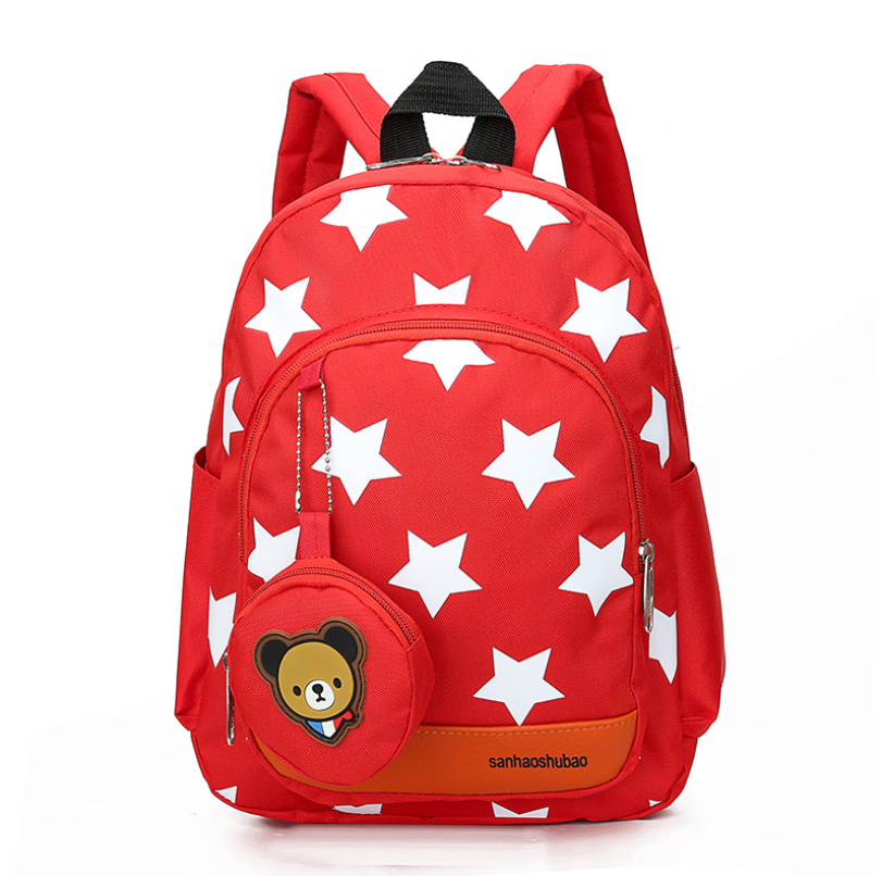 Mochila Para Kinder Estrellitas Osito