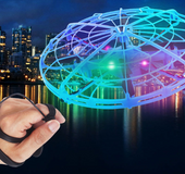 Hand controlled quadcopter