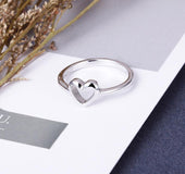 Heart ring alloy plating ring