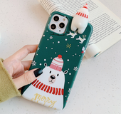 Christmas frosted phone case