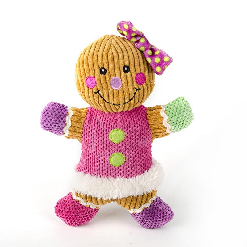 Pet big gingerbread man christmas toy