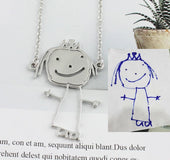 Custom children's painting necklace