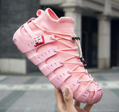 Running shoes, flying woven casual shoes