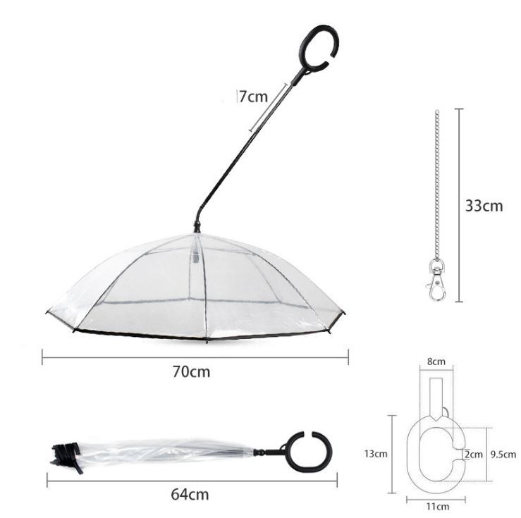 Transparent pet umbrella