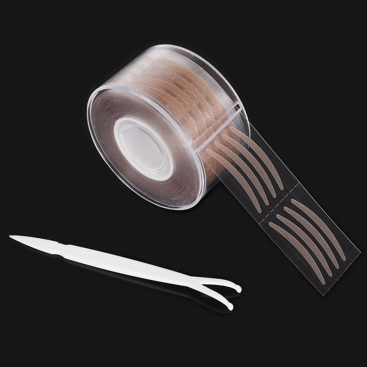 600pcs Makeup Clear Beige Stripe