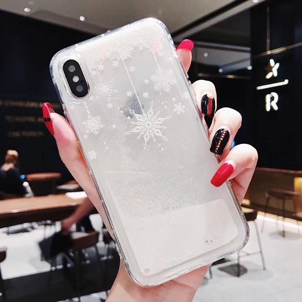 Snowflakes Sands Mobile Shell Christmas