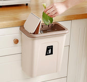 Cubo de basura montado