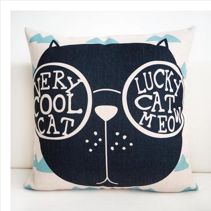 Nordic cartoon cutethick cotton pillow pillow window pillowcase office car cushion creative