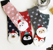 Christmas Short Socks Women Girls Autumn Winter Cartoon Santa Claus Printing Casual Socks Cute Unisex Soft Cotton Socks (China)