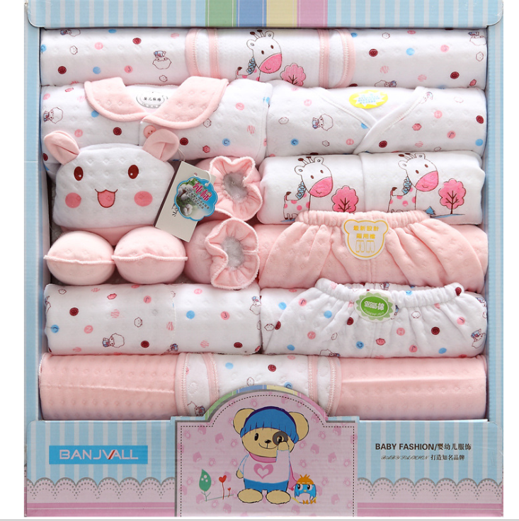 18 sets of baby clothes cotton  gift box