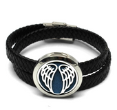 Angel Wings Aromatherapy Leather Bracelet