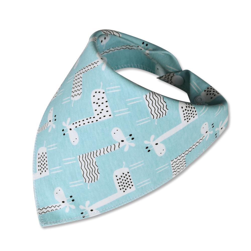 10 styles Cotton triangle towel baby child cartoon saliva towel