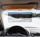 Anti-glare driving visor
