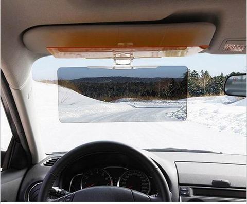 Anti-glare driving visor