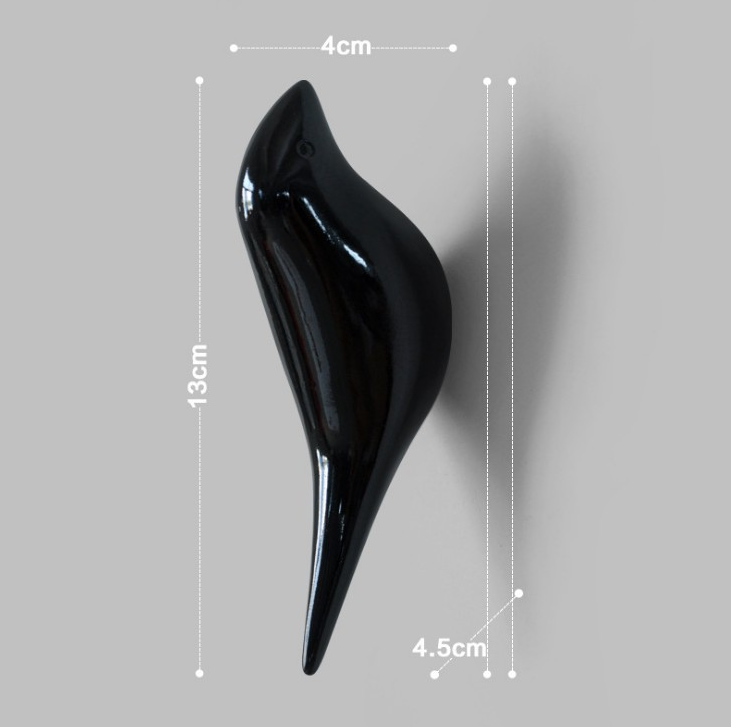 1 PCS Creative home wall bird decoration hanging hook door hanging hooks three-dimensional single