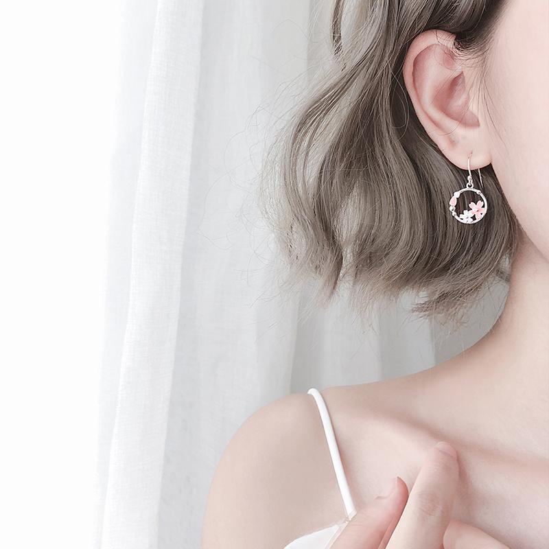 Cherry Blossom Loop Earrings