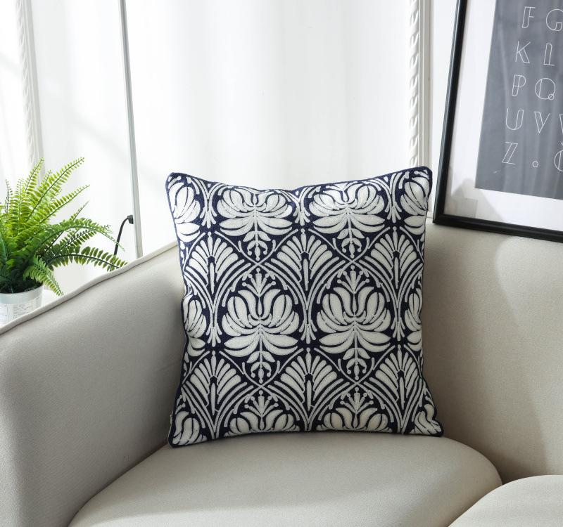 Composite wool embroidery pillow