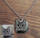Pet Photo Necklace Stainless Steel