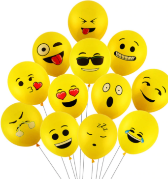 Cute Emoji Smiley Latex Balloon (10 pcs / lot)