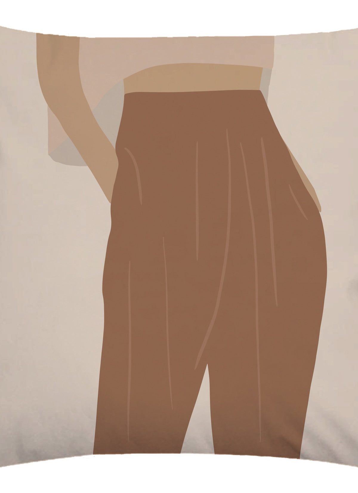 Abstract female pillowcase