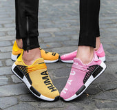 Breathable casual sports big net running shoes couple shoes flying woven shoes