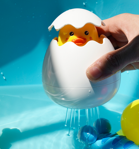 Bath toy raining cloud duck egg children's bathroom shower baby water toys