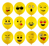 Cute Emoji Smiley Latex Balloon (10 pcs / lot)