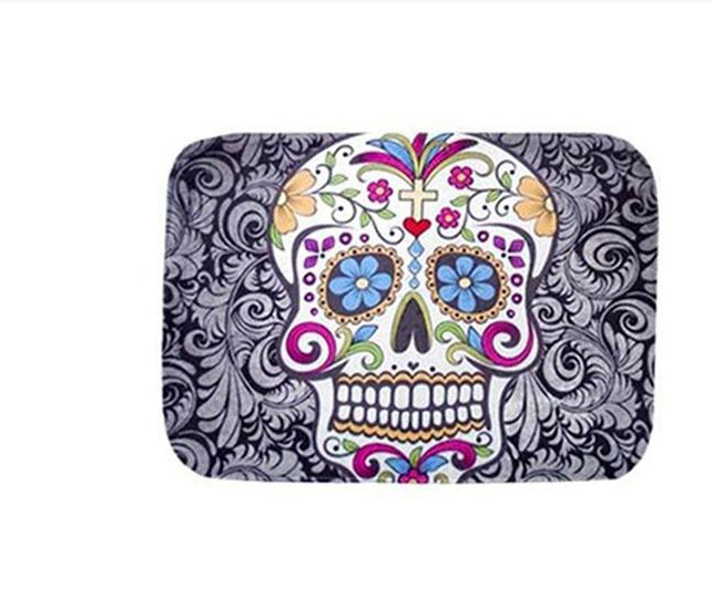Cartoon floor mats Creative enamel carpets Plush children's bedroom entry mats