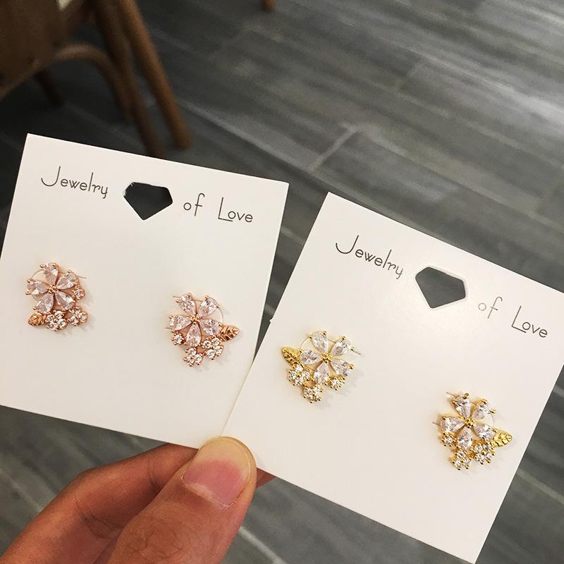 Sun flower stud earrings