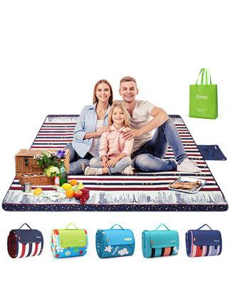 Leisurely Picnic Cushion Moisture-proof Cushion Outdoor Picnic Camp Beach Tent Cushion Waterproof and Thicker Lawn Cushion Picnic Cloth