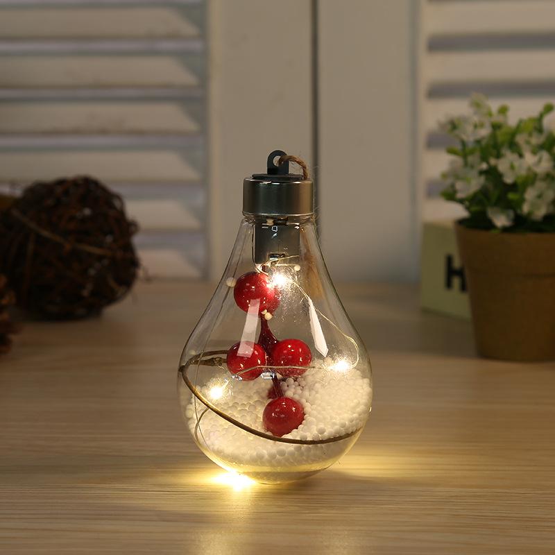Christmas tree decoration pendant plastic bulb ball