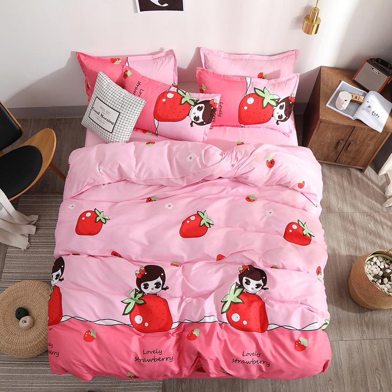Heart print bedding set 3/4 pieces