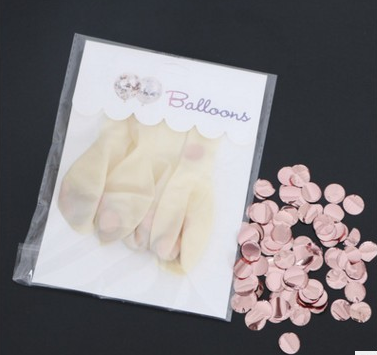 12-inch transparent dot paper balloon color gold sequins birthday paper circular Balloon Wedding Decoration